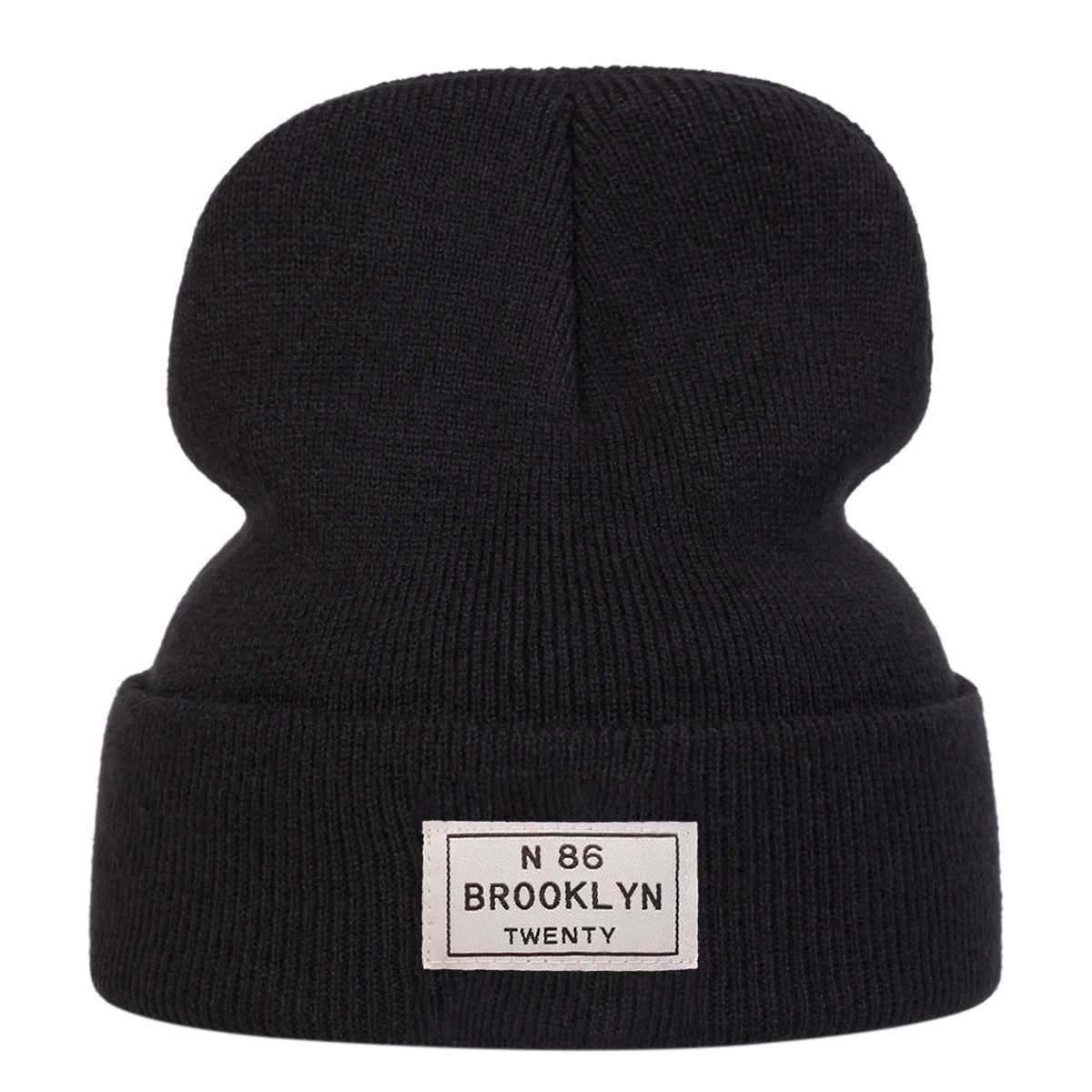 Unisex N 86 BROOKLYN TWENTY Sewing Label Beanies Hats Autumn and Winter Warm Knitted Hat Hip Hop Boy Girls CapsXJ251023