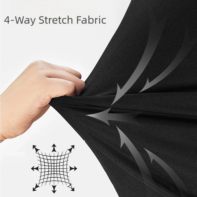 1 Piece Autumn Winter Underwear Mens Elastic Quick Drying Compression Long Sleeved Base Shirt Comfortable Sports High Neck Top 251023