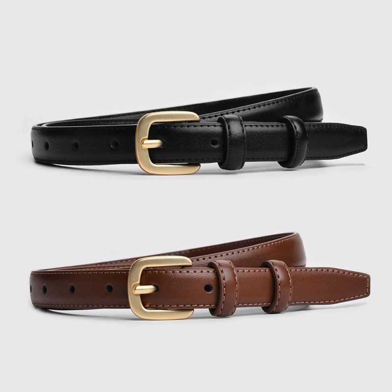 Fashion Ladies Belt Alloy Pin Buckle Belt PU Leather Fashion Simple And Versatile Waist Belt HighQuality StrapXJ251023