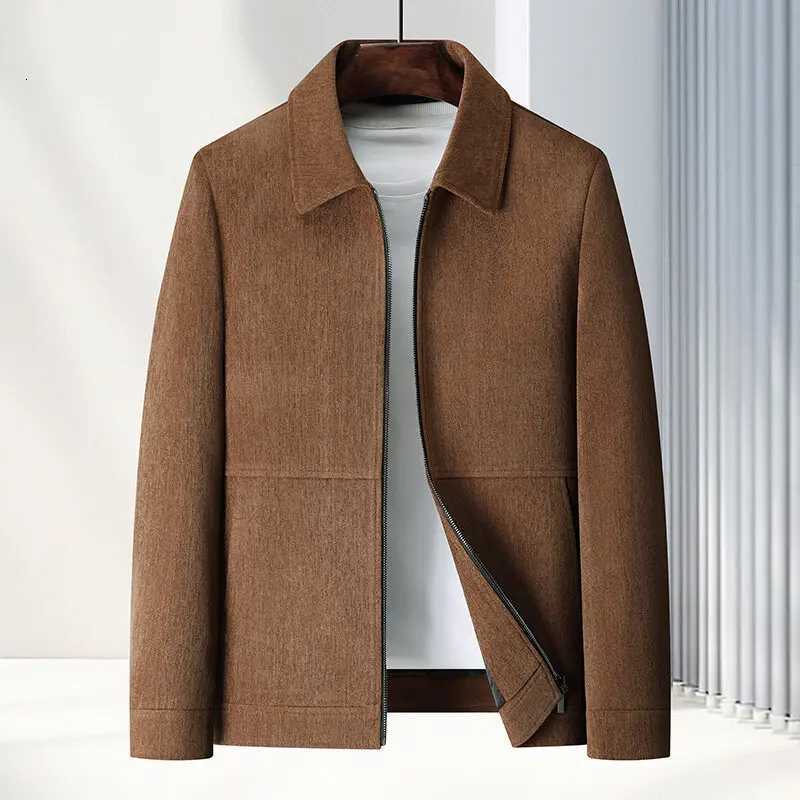 Spring Brand Business Jacket Men Casual Coats Zipper Simple MiddleAged Elderly Dad Clothes Office Outerwear Blazer Jackets Tops W251023