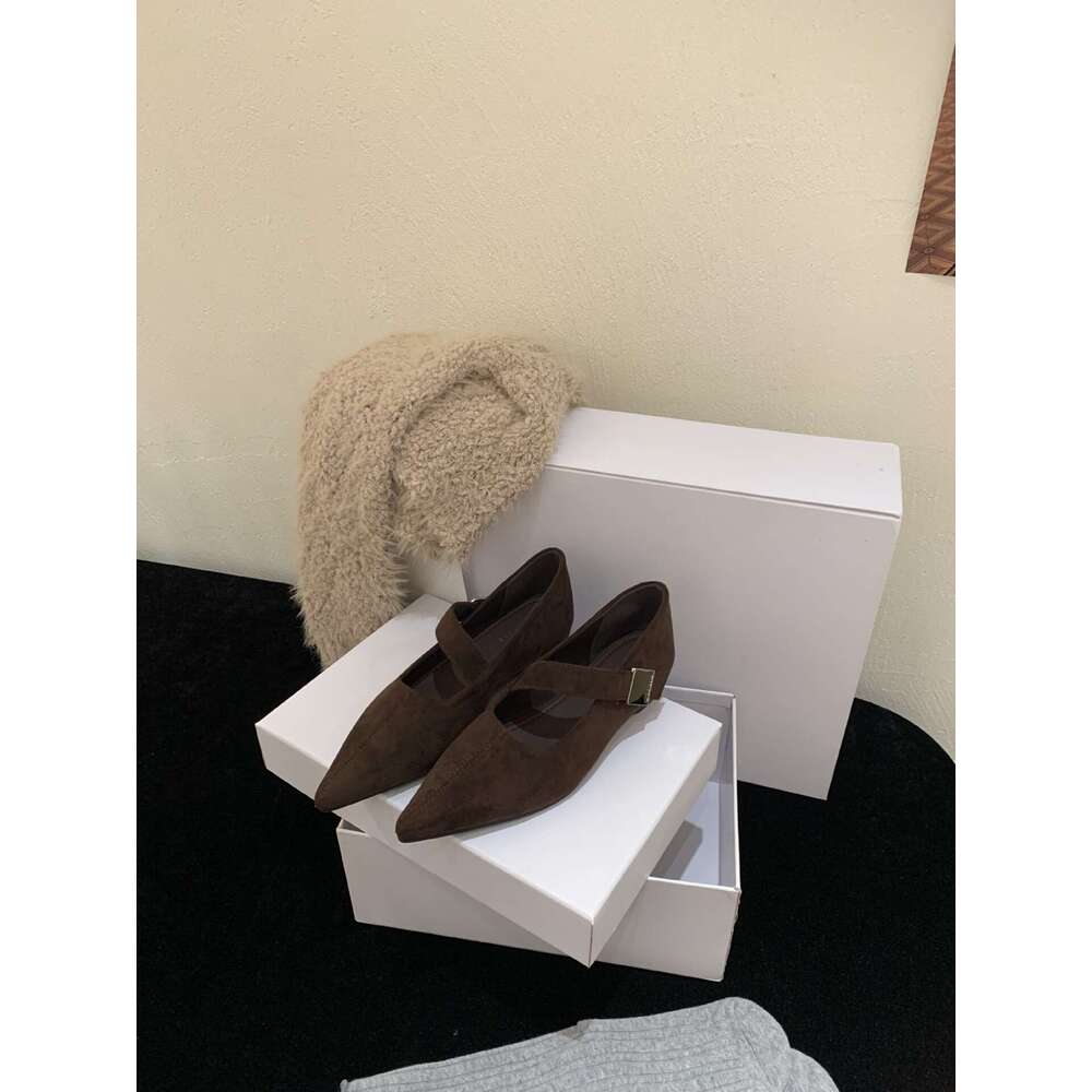 French Pointed 2025 Autumn New Model Women's Inner Height Increase Mary Jane Shoes Versatile Comfortable Trendy