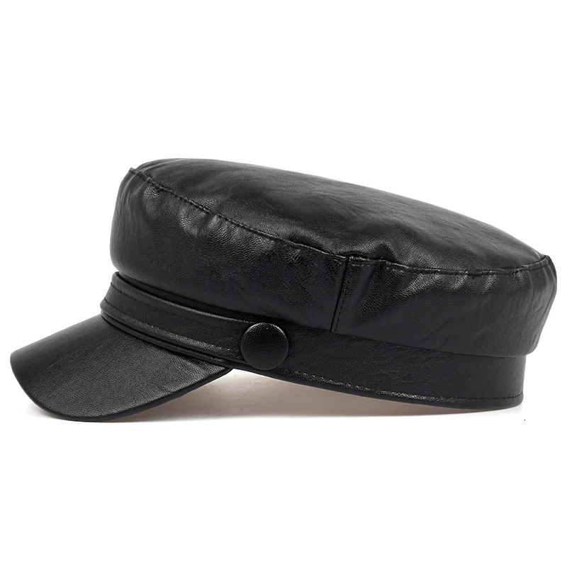 Korean leather beret fashion ladies hat super fire wild hats high quality outdoor leisure caps hat 251022