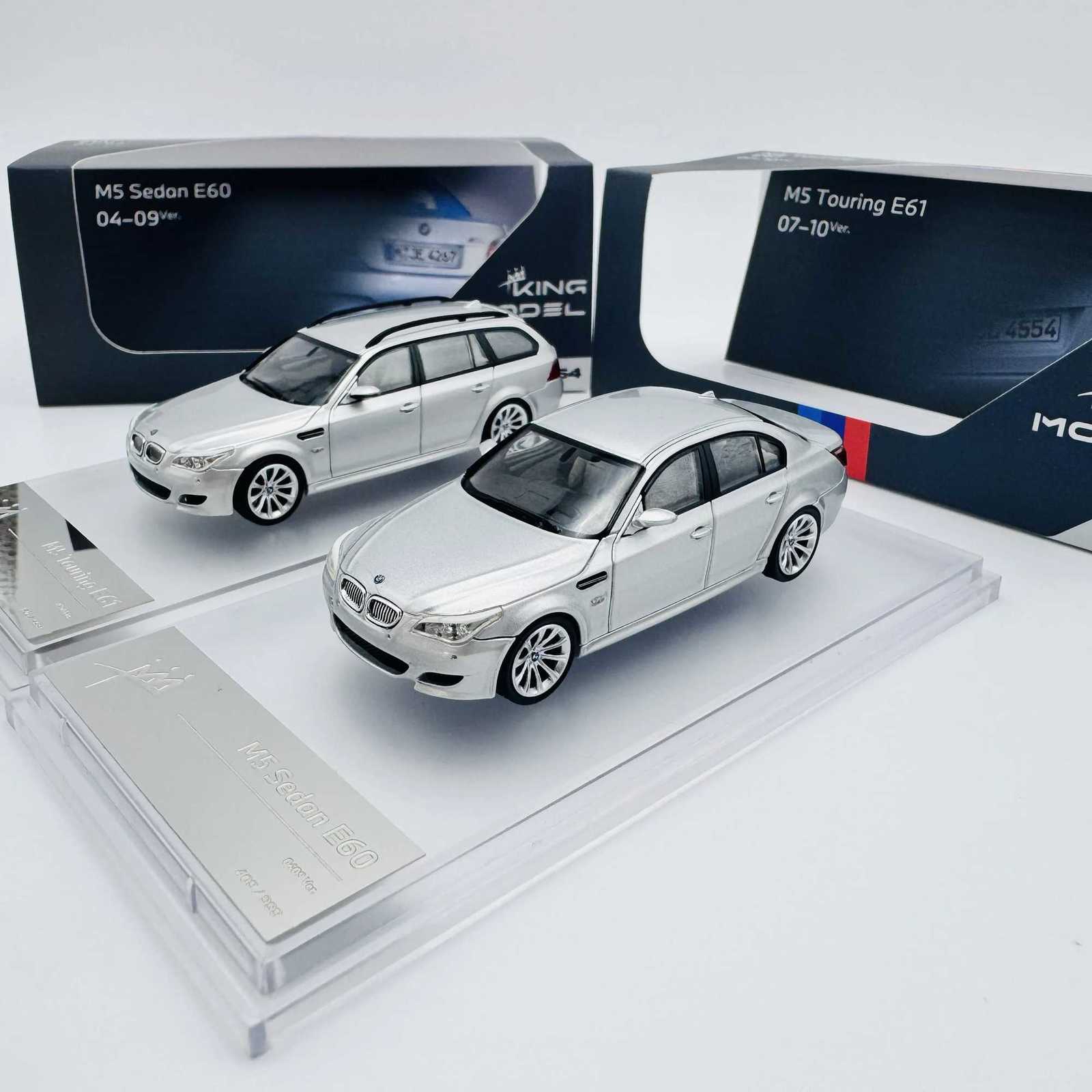 King Model 164 M5 E60 E61 Saloon Touring alloy car model Collectible model carsT251023