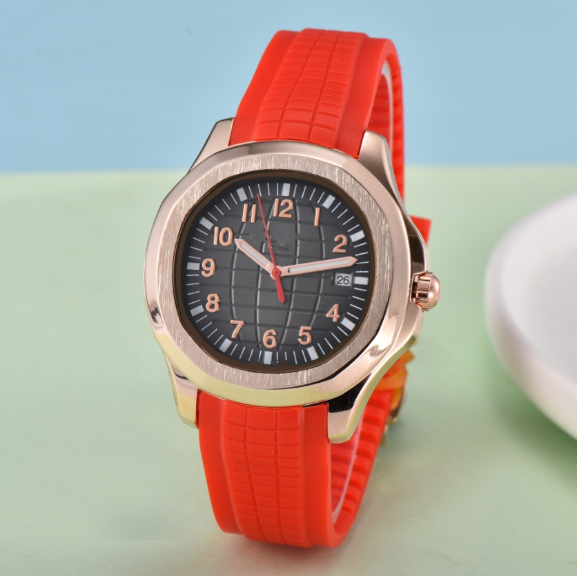 2025 Men's women PP luxury wristwatch Aquanautly Automatic mechanical movement High quality ladies' watches high quality rubber strap watchband Wristwatches #153