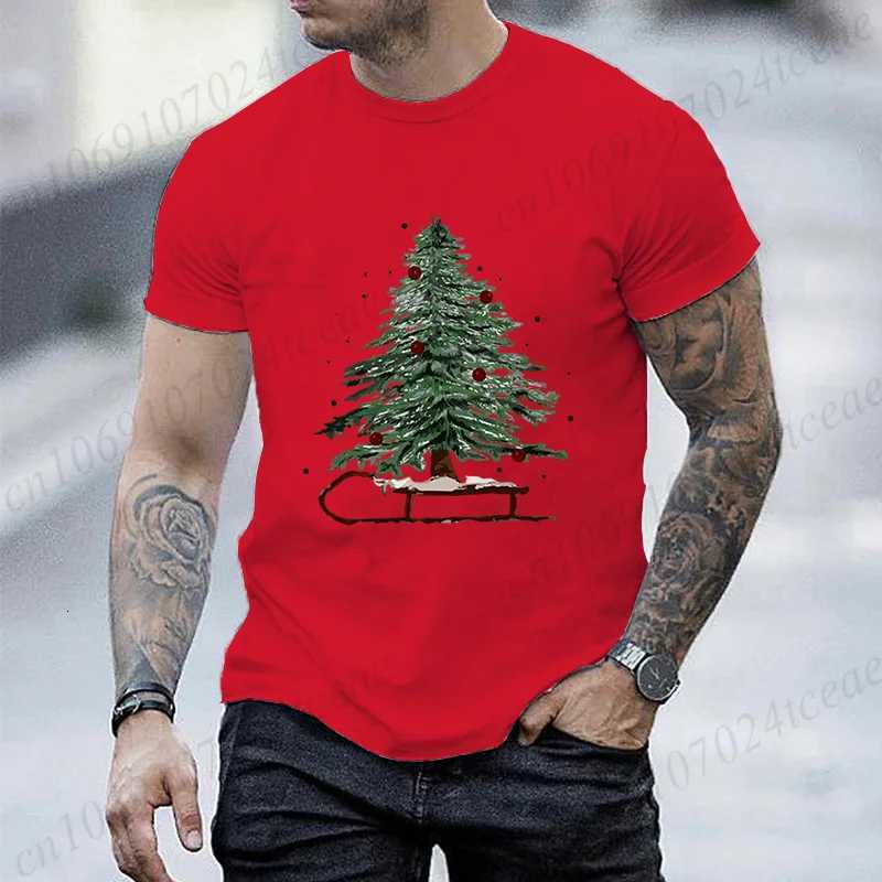 Mens Xmas TeeChristmas Sleigh Graphic T Shirts Women Men Short Sleeve Tee Shirt Clothes Christmas Tree T Shirt Mens ClothingXJ251023