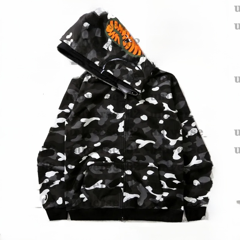 High Quality Mens Hoodies Designer Hoodie Men Shark Print Hoodie Designer Hoodie Jacket Tracksuit Men Polo Veste Coat Fashion Hooded Long Sleeve Zip U