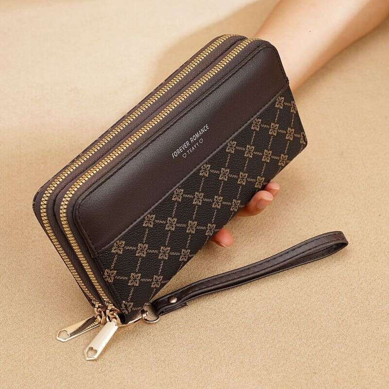 Clutch Long Simple Stylish Zipper Hand Hold Bag Large Capacity Wallet Women's Purse