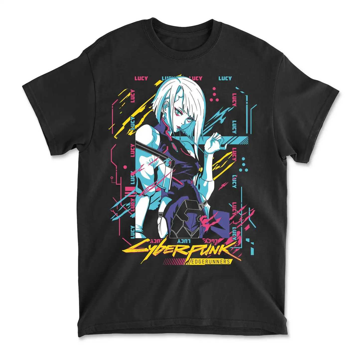 Cyber Edgerunners Shirt TShirt Edge Runners Lucy Men Women Short Sleeve Tee Girl Gift ShirtCasual TShirt Tee All SizeXJ251023