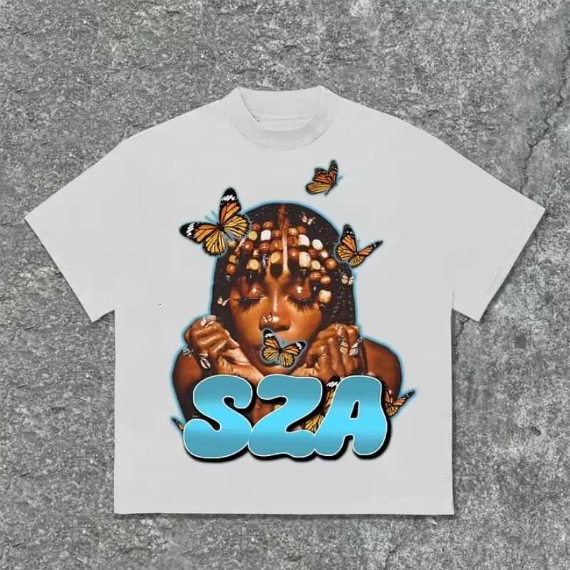 Sopula Fashion Sza Graphics Print Cotton TShirt Men Hip Hop Street Tshirts 100 Cotton American Unisex Tee Ins Y2k Hot SellXJ251023