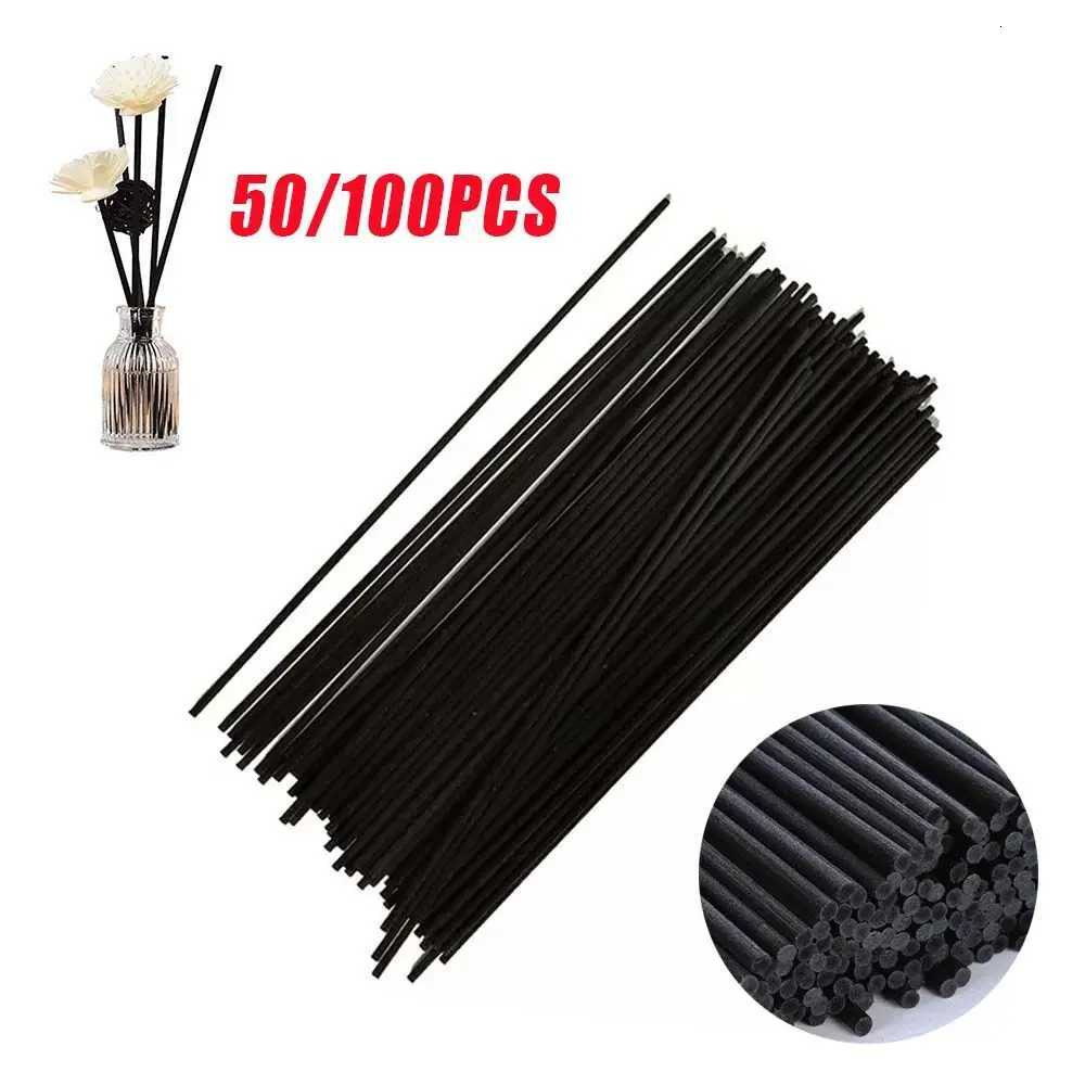 Essential Oil Handmade Rattan Black for Bedro Tolit Diffuser Sticks Aratherapy He Decor Replacement Fiber Y251023