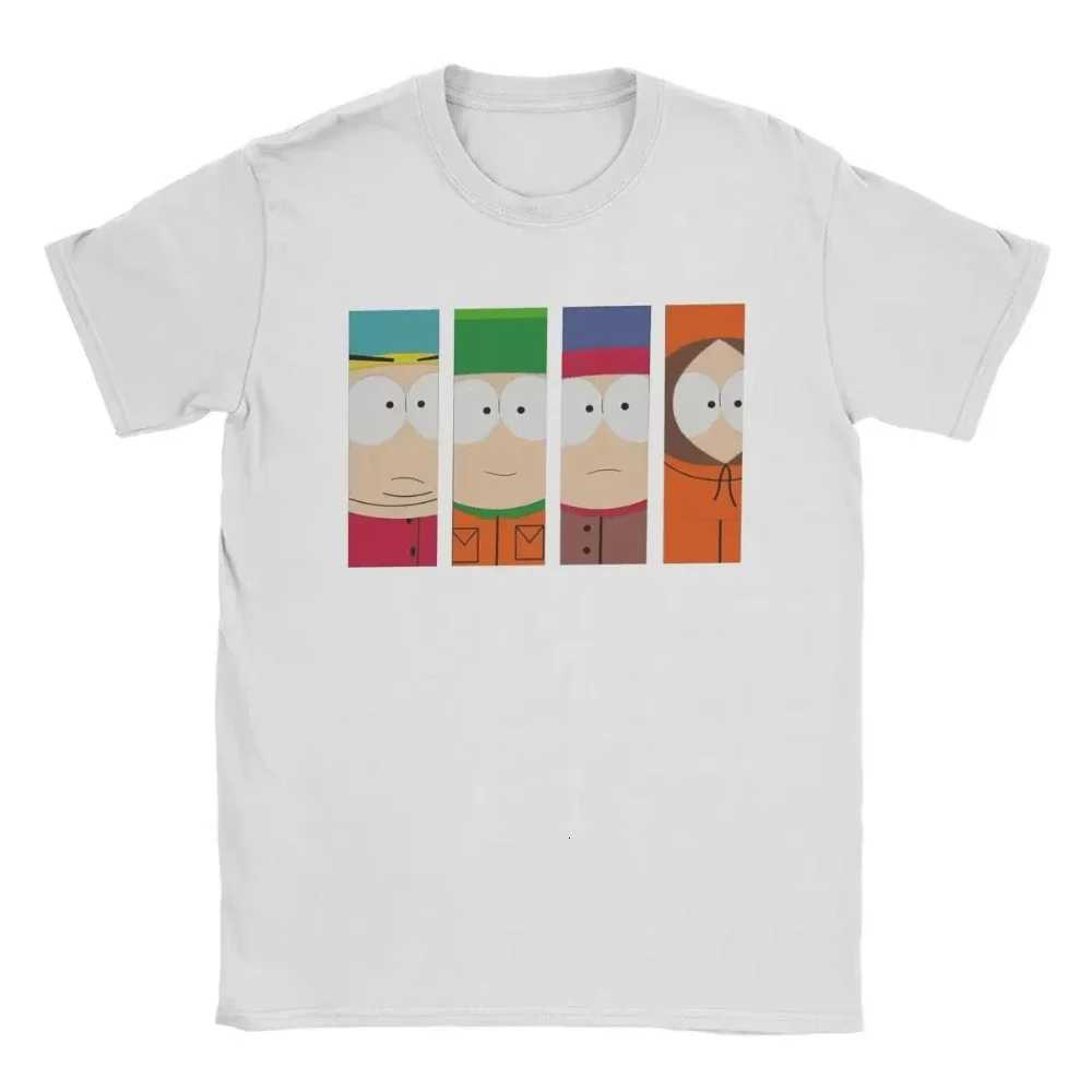 Crazy South Park Tshirts Men Women Funny Cartoon Cute Comic Summer Cotton Casual Short Sleeve Round Neck Clothing Loose TopsXJ251023