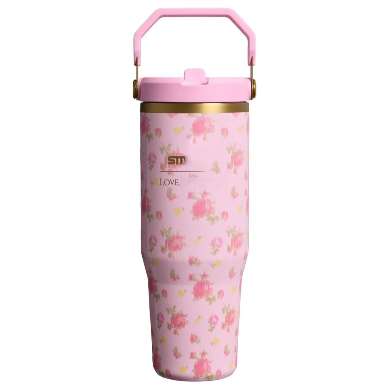 Water Bottle Various Styles Pink White Stainless Steel Vacuum Mug Double Wall Vacuum with Straw Car Cup Insulation Cold Beer Cup Travel Sports Cup