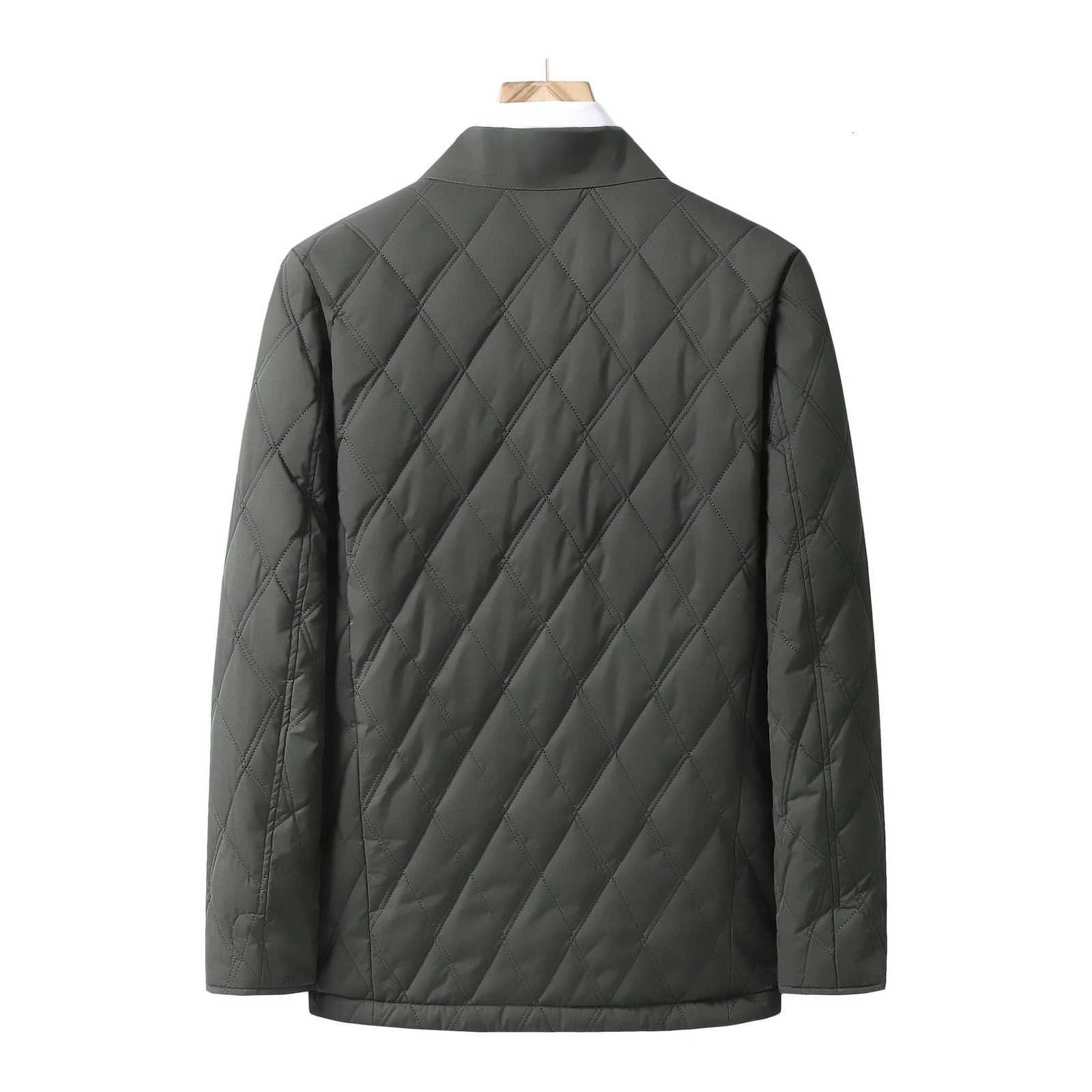 Autumn and winter middleaged men warm collar business leisure dad padded clothes W251023