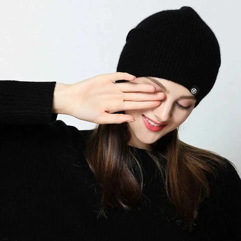 Autumn and winter mens and wens velvet plover knitted hat loose outdoor warm ear protection thick woon hatW251023