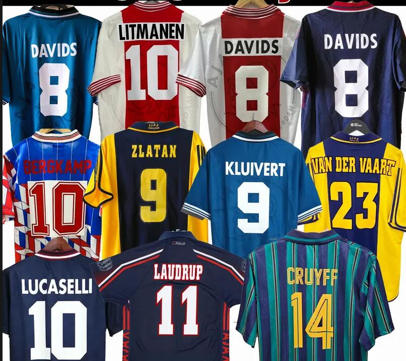 Ajak jersey125th Anniversary Retro Soccer Jerseys Home VAN DER VAART IBRANIMOVIC SEEDORF KLUIVERT BERGKAMP RIJKAARD DAVIDS BLIND LITMANEN classics Vintage