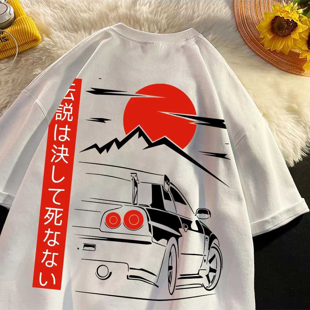 Japanese Style Car JDM Culture GTR Racing T Shirts Men Women Street Wear Original Design Oversized 100 Cotton Couple Tops TeesXJ251023