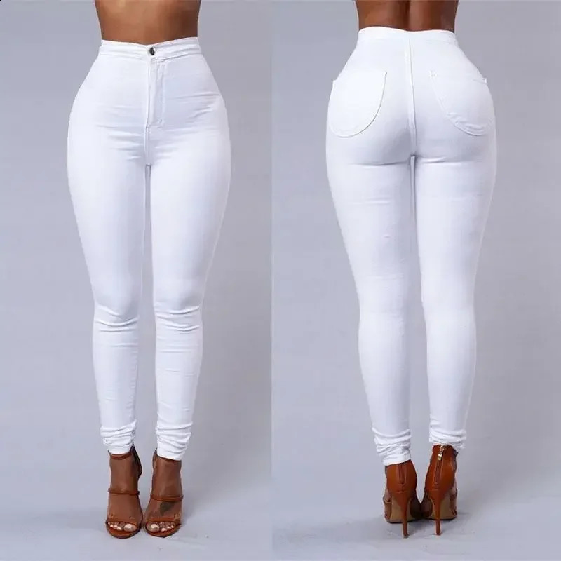 Women Pencil Stretch Slim Denim Skinny Jeans Pants High Waist Jeans Trousers 251023