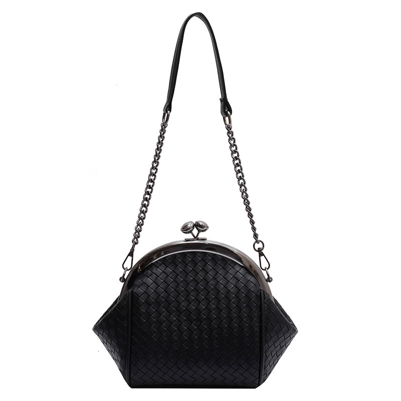 Luxury Brand Designer Bag Fashion Clip Bag 2022 Autumn New Korean Style Bag Woven Chain Bag Textured Single Shoulder Crossbody Women's Bag