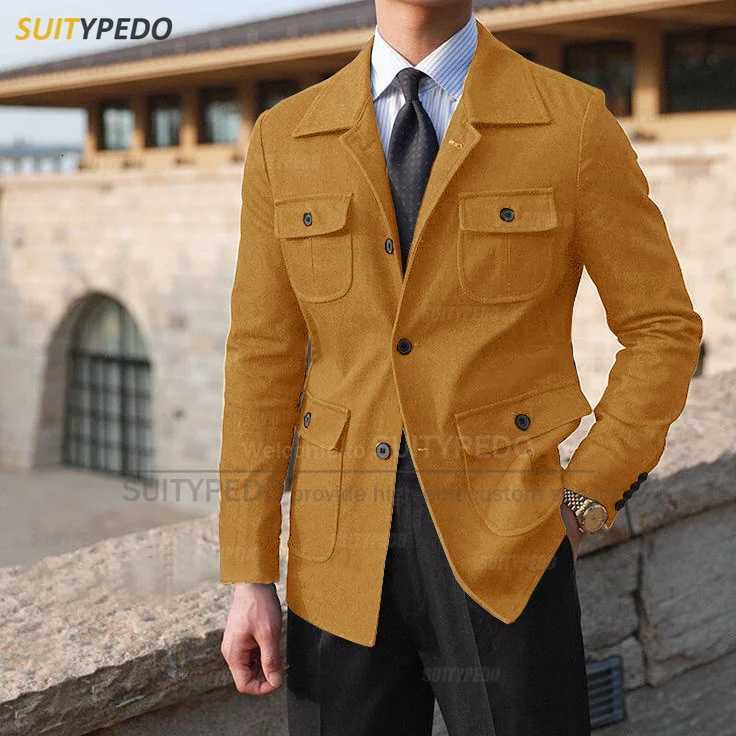 New Denim Jacket For Men Fashion Banquet Custom Slim Fit High Quality Costumes Daily Activities Casual Male Coat One Blazer W251023