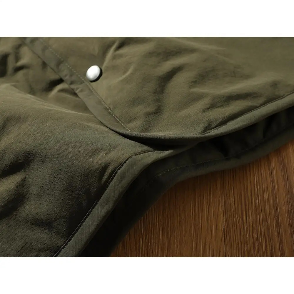 Retro ex Cotton Jaet with Button VNe Waterproof Workwear Layering k id Mens Faionable Coat 251017