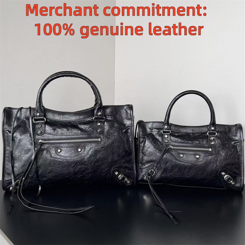 High quality handbag LE CITY tote bag Womens mens Designer bags totes rivet Motorcycle bag Luxury suede Shoulder Bag genuine leather crossbody bag fashion travel bag