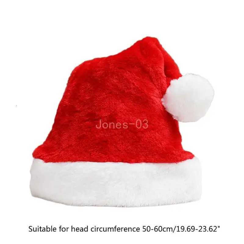Q6PE Winter Santa Beanie with Mti Color Adt Kids Winter Warm HatW251023