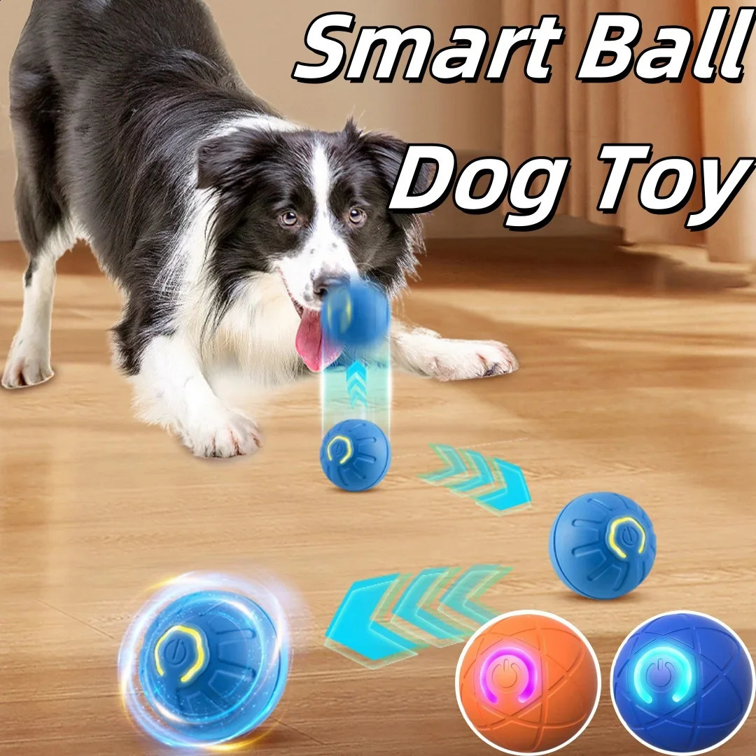 Smart Dog Toy Ball Electronic Interactive Pet Toy Moving Ball USB Automatic Moving Bouncing for Puppy Birthday Gift Cat Products 251022
