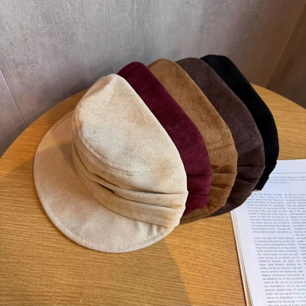 2025 sboy Cap Cotton Japanese Retro Style Beret Hat for Women Fashion Slouchy Unisex Baker Boy Cap 251021