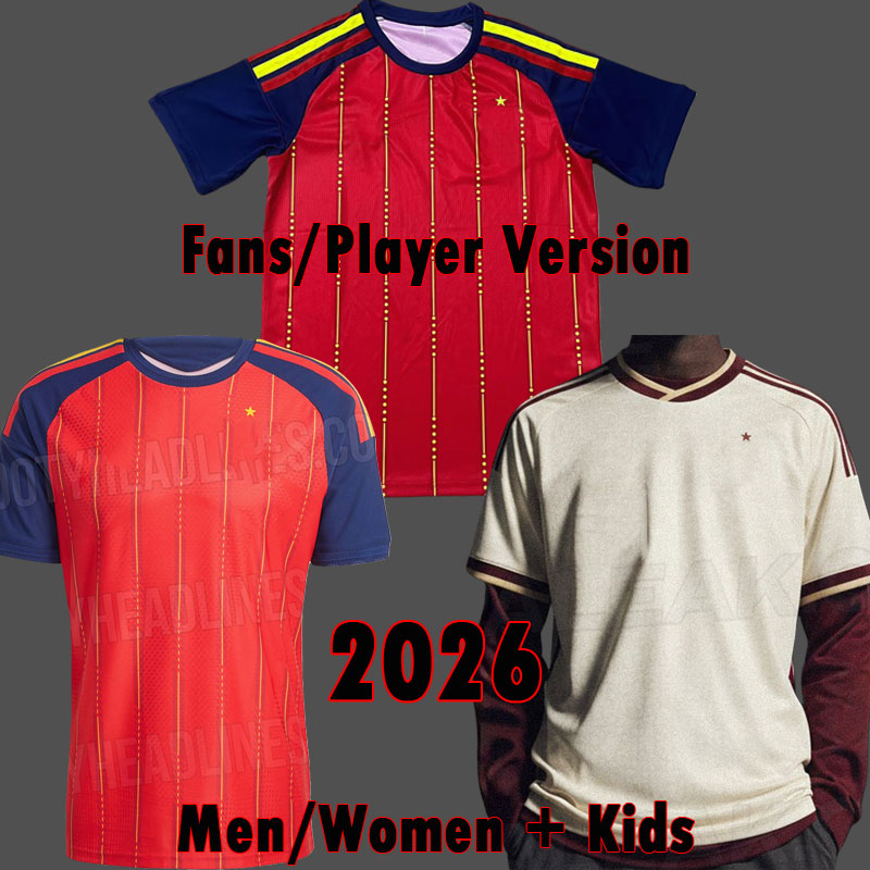PEDRI 2026 Spain Soccer Jerseys Espana Camiseta de futbol ZUBIMENDI Kit BARRIOS CUBARSI YEREMY MERINO Football Shirts LAMINE YAMAL ES National Jersey 3XL 4XL
