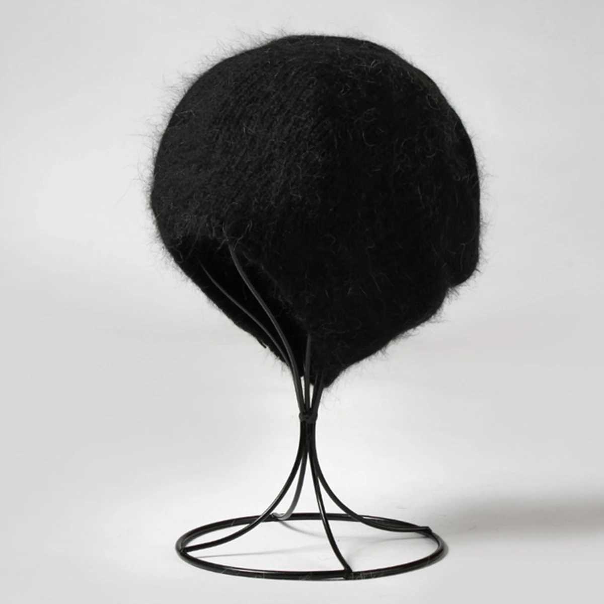 Unisex Soft Thin Rabbit Hair Slouchy Knit Beanie Stocking Winter Warm Candy Color Ski Windproof Hat Plain Fashion Beanie HatW251023
