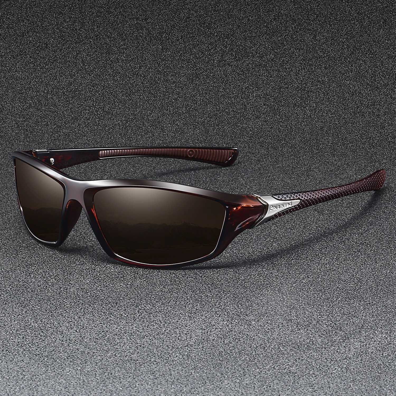 UV400 Polarized Fishing Sunglasses Retro WrapAround Lightweight for Driving Outdoor UnisexW251023