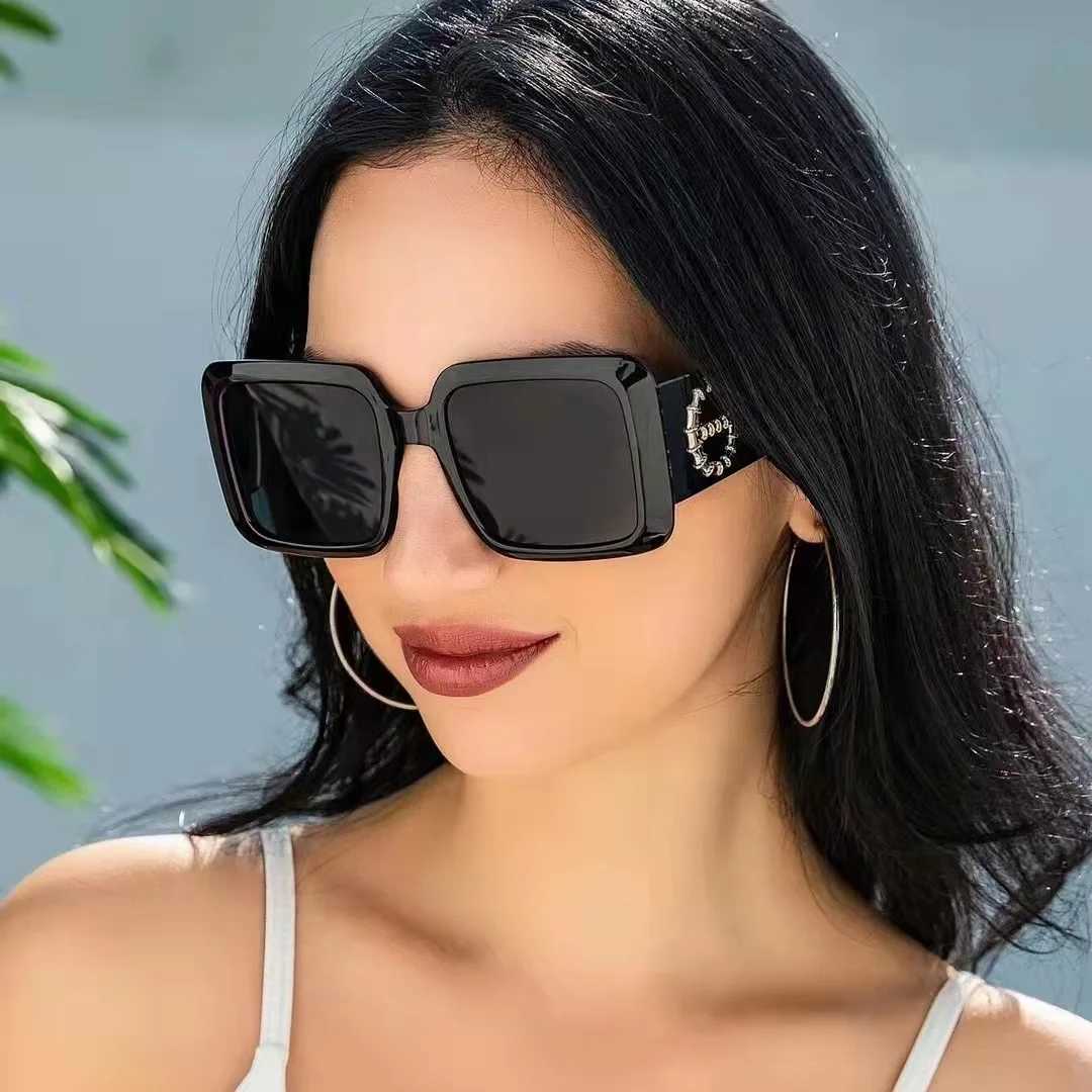 New Oversi Square Sunes Wen Fashion New Vintage Big Frame S Men Sun es UV400 Eyewear Ocos Gafas De SolW251023
