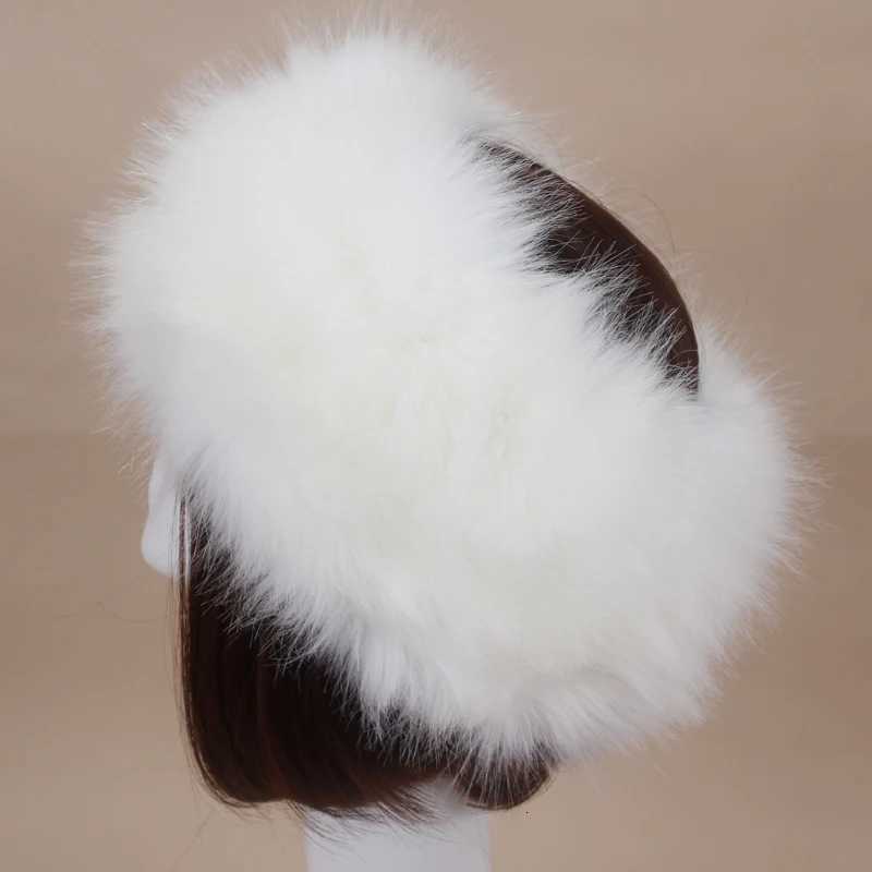 Winter Fluffy Faux Fur Hat Wen Soft Keep Warm Plush pty Top s Haiand Outdoor Windproof Skiing Ear Warmer Russian HatsW251023