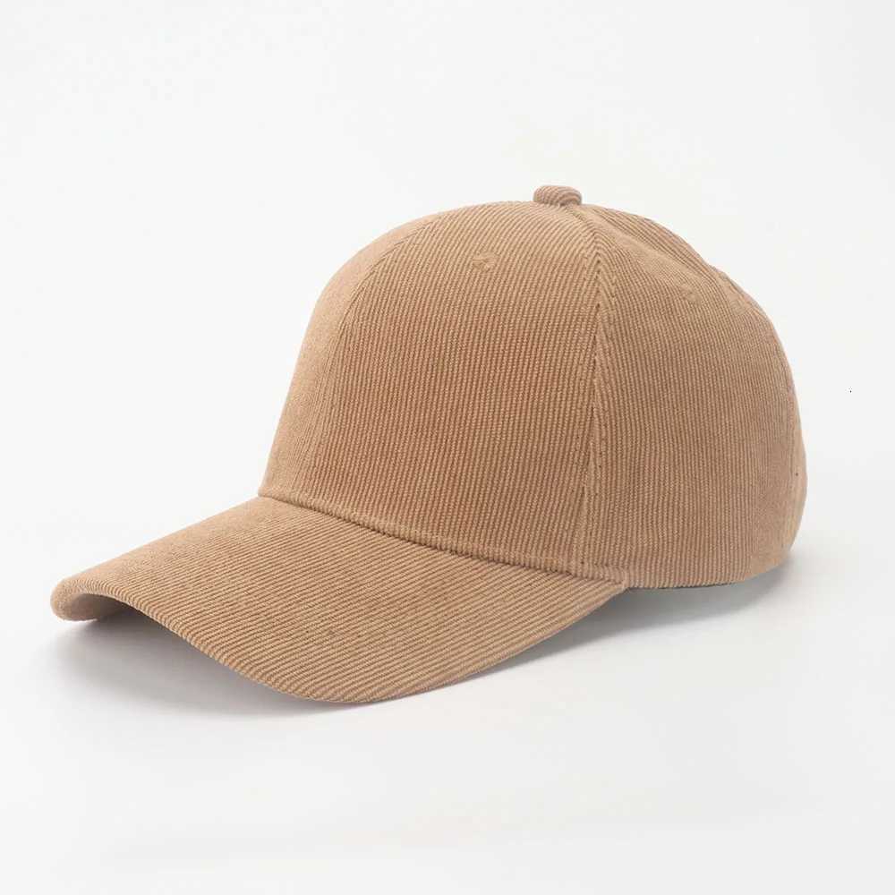 Corduroy Baseball Wens Retro Solid Color Dad Hat Autumn Winter Hats For Men Wen Unisex Casual Keep Warm Curved BrimW251023