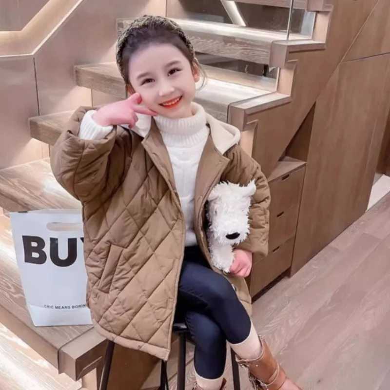 2025 New Style Girl Child Winter Thickened CottonPadded Coat Stylish Thermal Baby Jacket for Children Winter Wear Y251023