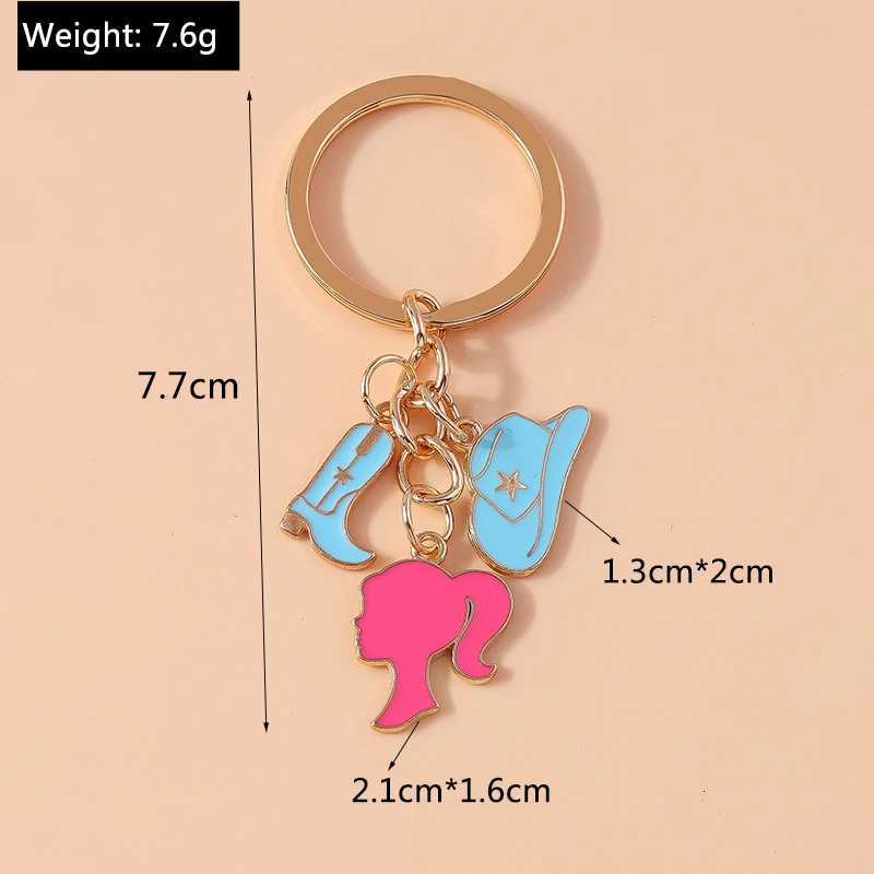 Fashion Women Hat Shoe Pendants Keychain for Car Key Handbag Purse Hanging Keyrings Accessories DIY Jewelry Gifts Z251023