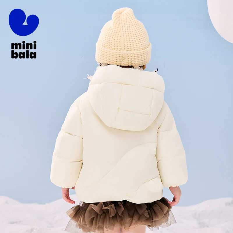 Mini Bala Down Outerwear for Boys and Girls with Hooded Warm Thickened Down Jacket for Babies Y251023
