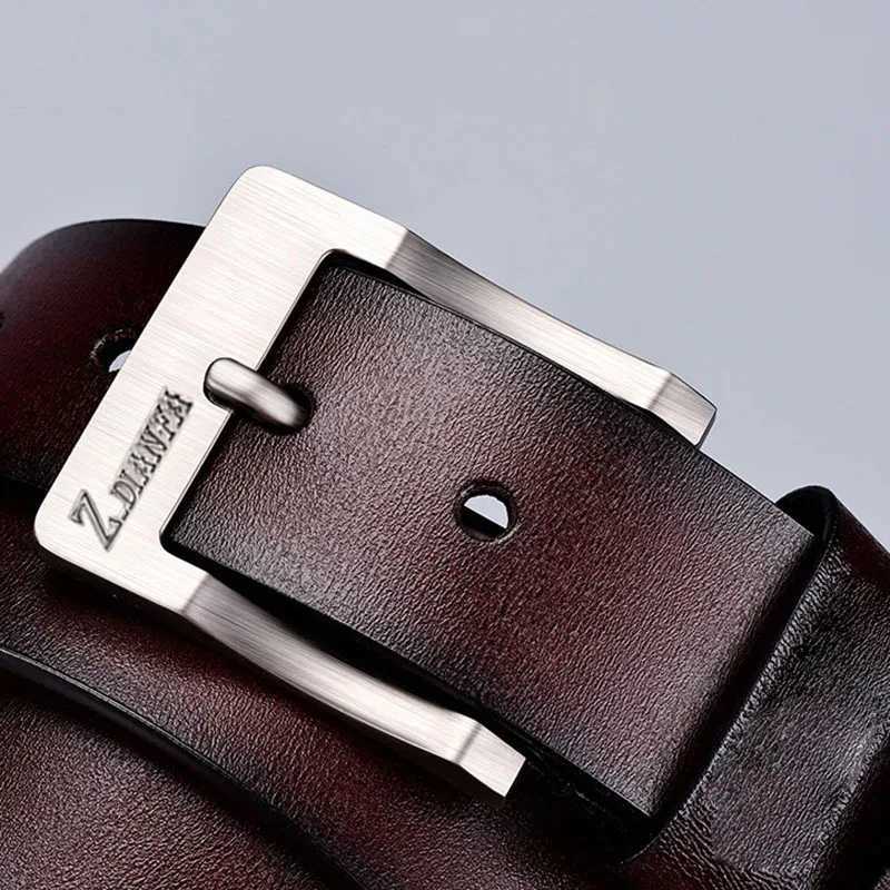 Mens Genuine Leather Business Belt Fashion Luxury Designer Dating Party High Quality Metal Buckle Jeans Casual Waist BeltXJ251023