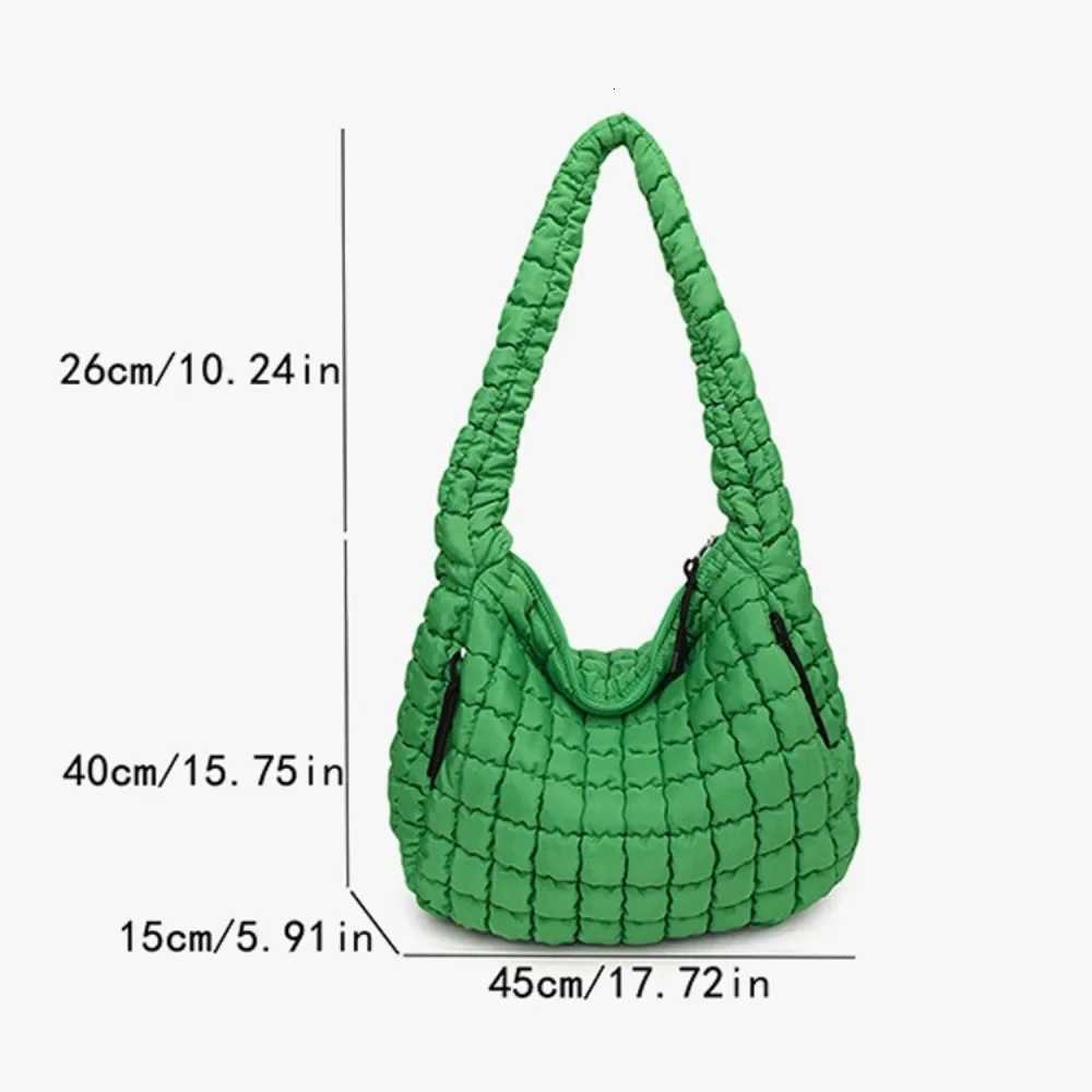 Quilted Padded Crossbody Bag for Women Pleated Bubbles Cloud Shoulder Bags Large Tote Bucket Designer Bag Ruched Handbags 2024L251023