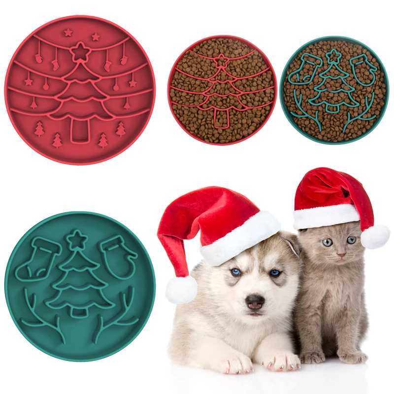 Pet Placemat Cat Slow Feeding Mat Dog Lick Mats Silicone Pet Eating with Slow Food Bowl Pet Antislip Antichoking Eating Gear Y251023