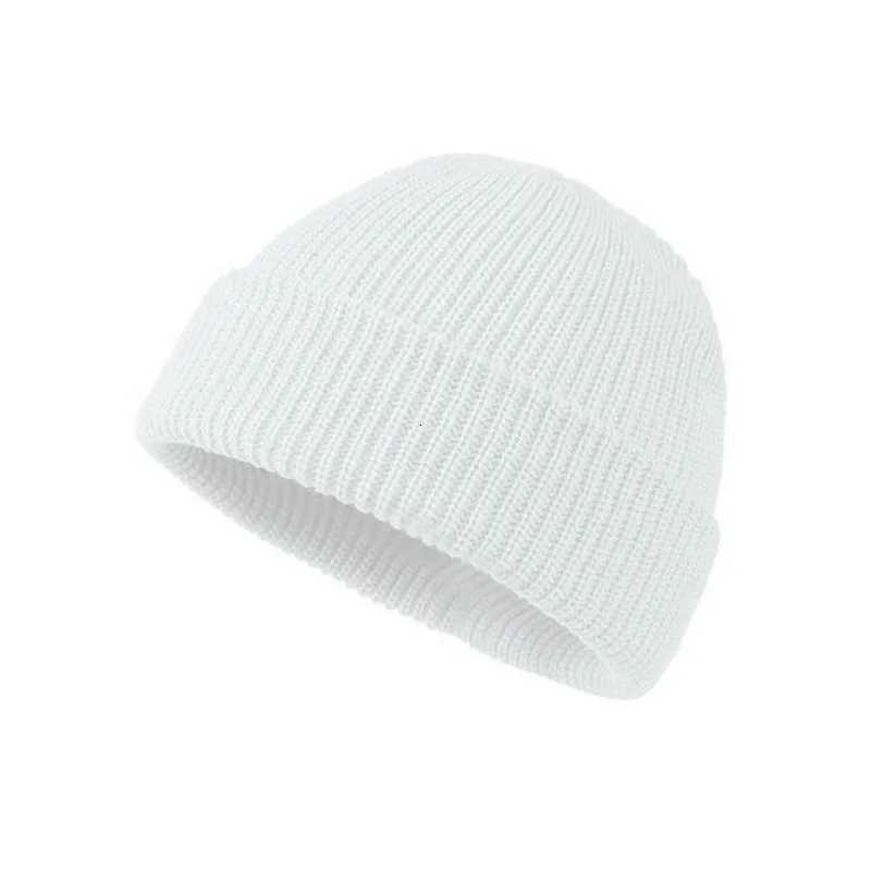 Solid color knitted woon hat for men and wen hiphop melon skin hat suitab for kee warm and cold in autumn and winterW251023