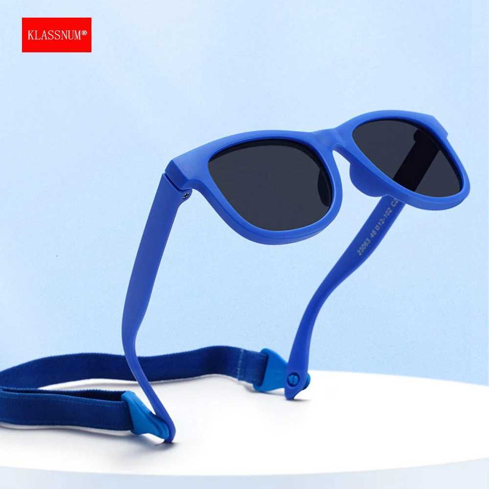 KLASSNUM Newborns Kids Sunglasses Polarized Lens Flexible Frame Baby 024 Months Sun Glasses With Strap Infant Boy Girls ShadesW251023