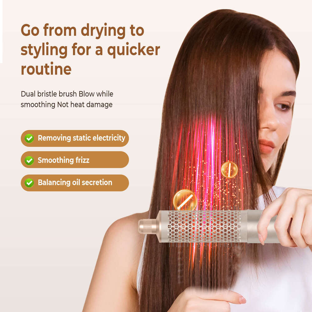 Well Known Brand Designer Ight-in-one anion foldable hot air comb multifunctional air curl high-speed hair dry curling iron