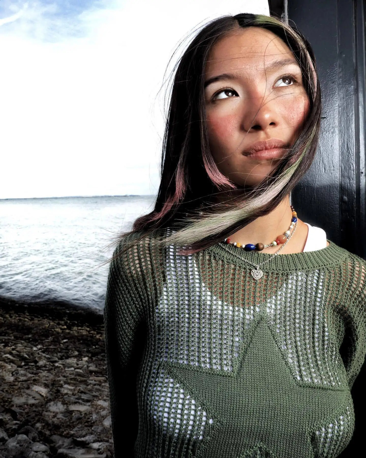 Autumn Vintage Women Sweater Hollow Out Sweater 2000s Pentagram Print Pullovers Harajuku Grunge Y2k Knitted Jumpers Smock Top 251023