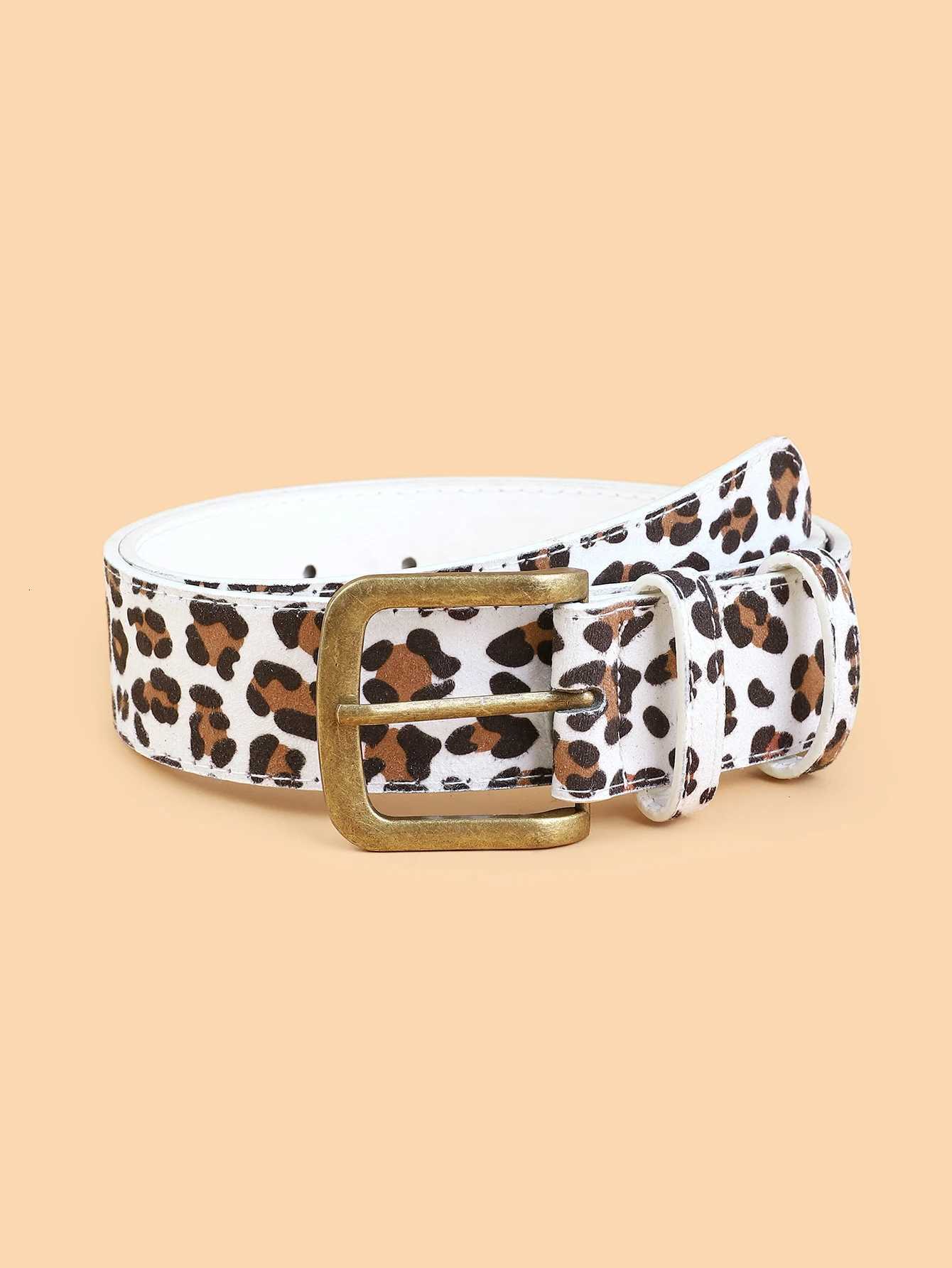 Boho Style PU Leather Belt Leopard Print Multi Color Available Women Dress Slim Fit Women Dress Custom BeltXJ251023