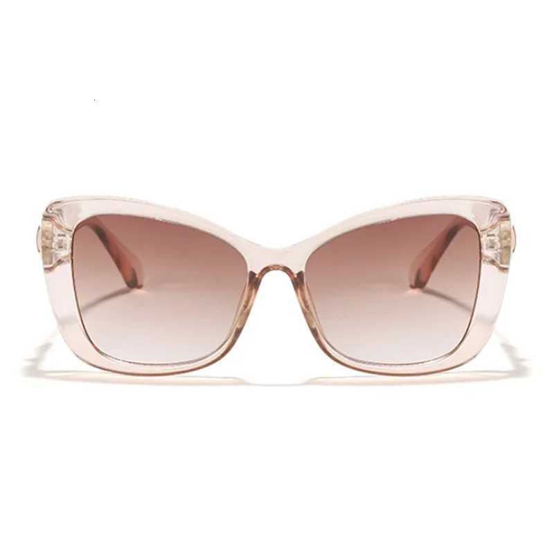 Black Cat Eye Beautif Sunes Wen Men Brand Designer Fashion Sun es Fem M Colorf Mirror Ocos De SolW251023