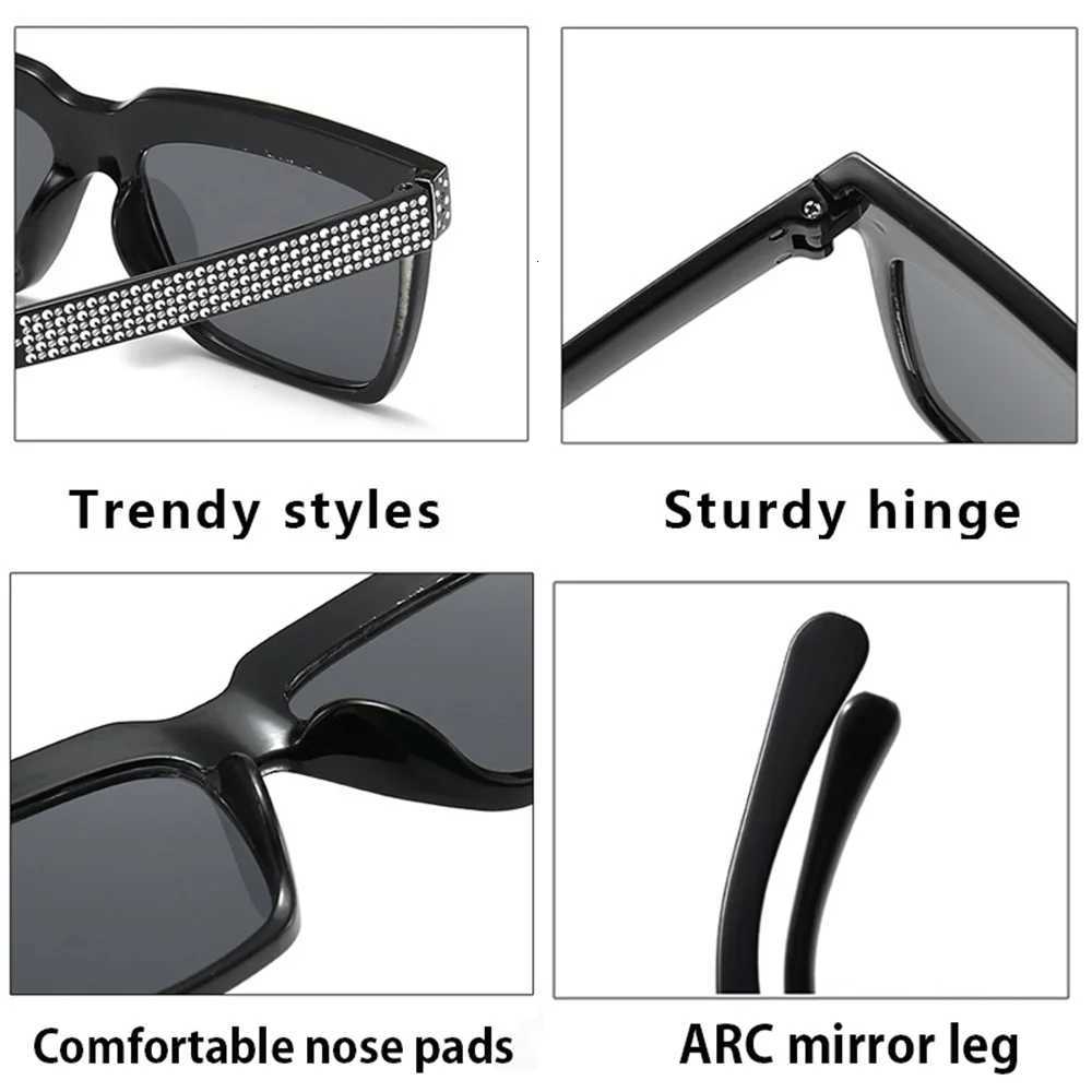 Luxury Crystal Diamond Sunglasses Women Unique Square Fashion Sun Glasses Full Frame High Quality Durable Eyewear Goggles UV400W251023