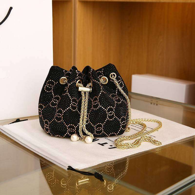 New Women's Bag: Elegant And High-End Solid Color Sequin Crossbody Shoulder Handbag, Evening Bag