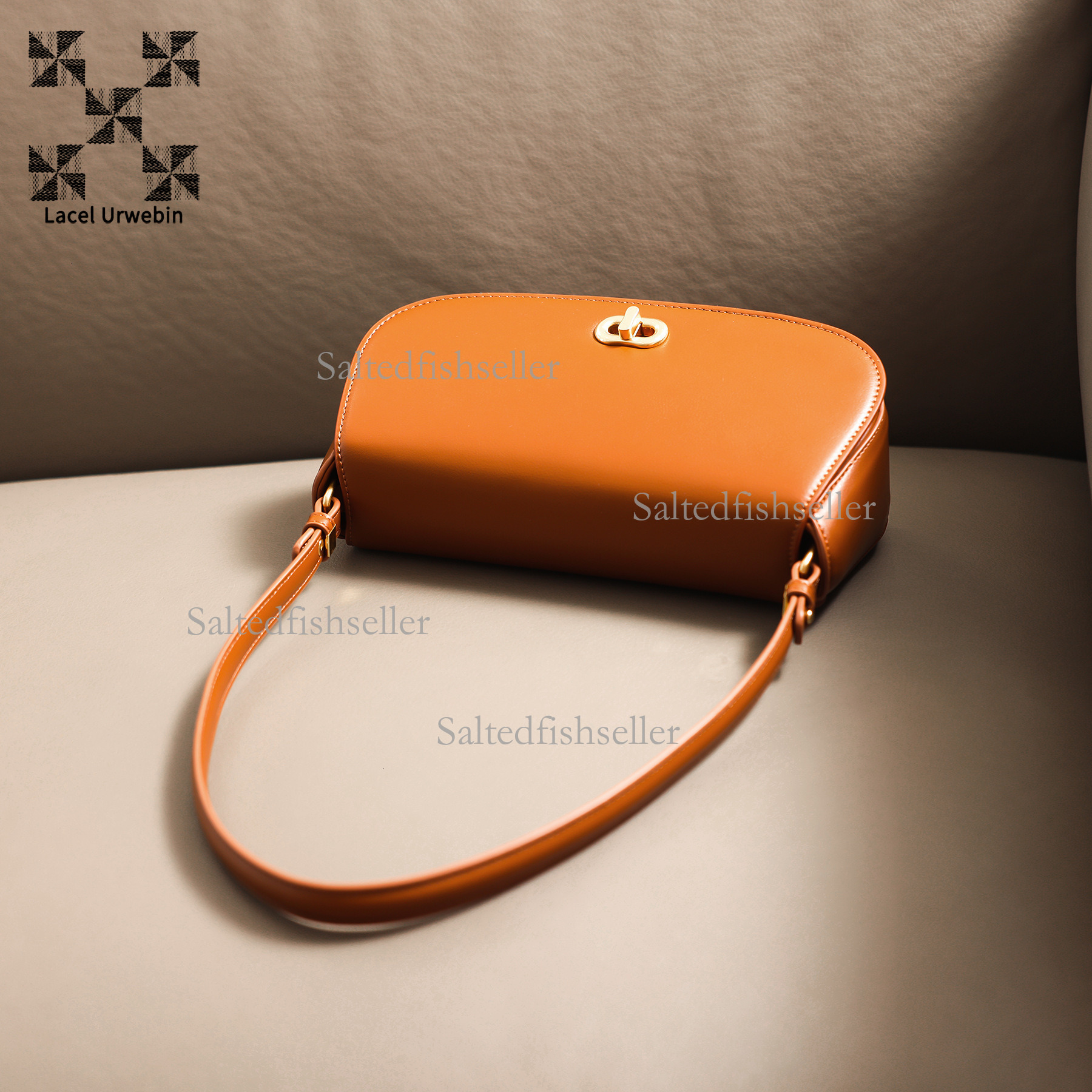 Lacel Urwebin Designer Women's Luxury Mini Handbag New Fashion Versatile Commuter Business Bag High End Metal Buckle Shoulder Cross Small Square 