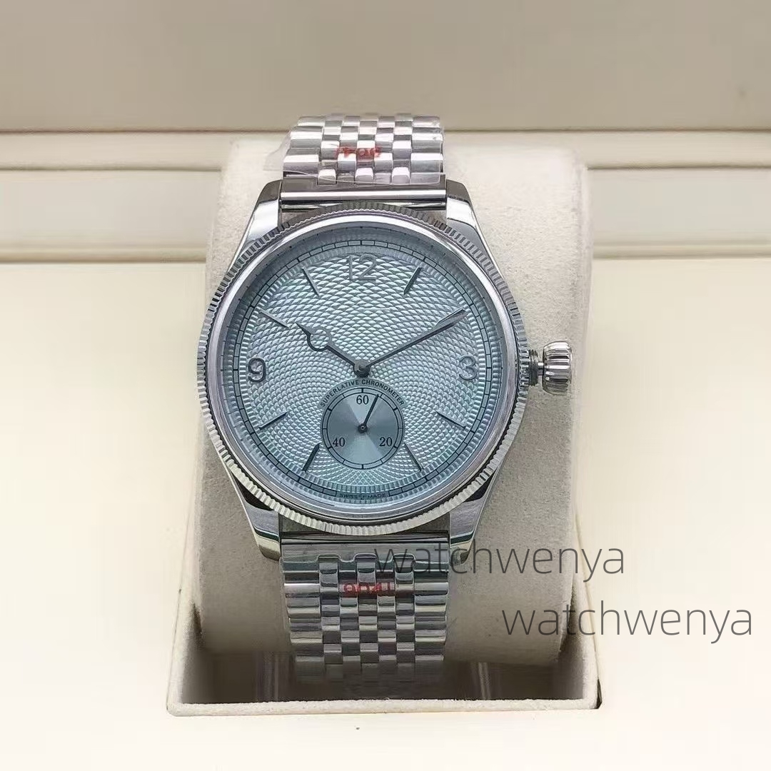 The latest luxury men's chronograph watch with a stainless steel strap, waterproof function, size 39mm, designer men's watch